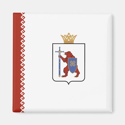 Vlag van Mari El Magneet (Voorkant)