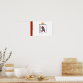 Vlag van Mari El Poster (Keuken)