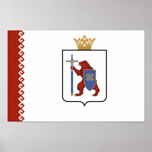 Vlag van Mari El Poster (Voorkant)
