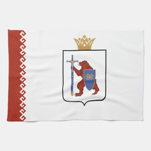Vlag van Mari El Theedoek (Horizontaal)