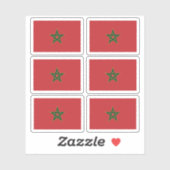 Vlag van Marokko - een collectie Sticker (Vel)
