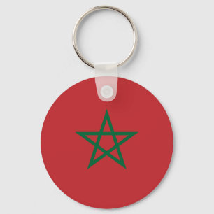 Vlag van Marokko Sleutelhanger