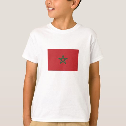 Vlag van Marokko T-shirt (Voorkant)