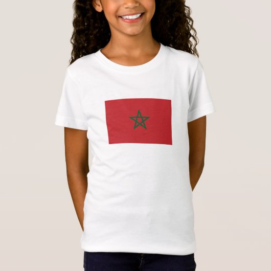 Vlag van Marokko T-shirt (Voorkant)