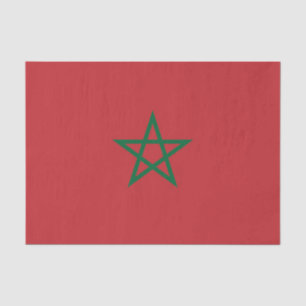 Vlag van Marokko Tissuepapier