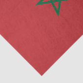 Vlag van Marokko Tissuepapier (Detail)