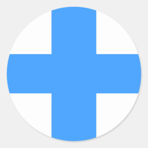 Vlag van Marseille Ronde Sticker