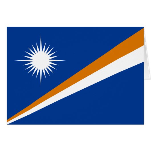 Vlag van Marshalleilanden (Voorkant Horizontaal)