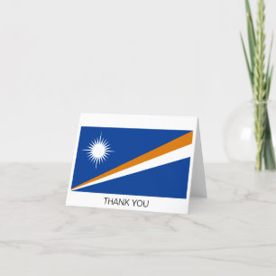 Vlag van Marshalleilanden Bedankkaart