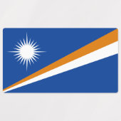 Vlag van Marshalleilanden Labels (Design 1)
