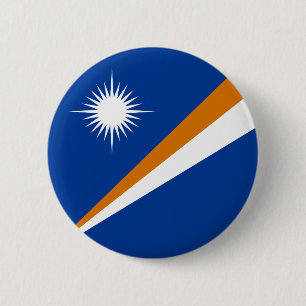 Vlag van Marshalleilanden Ronde Button 5,7 Cm