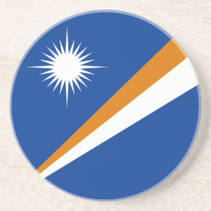 Vlag van Marshalleilanden Zandsteen Onderzetter