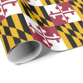 Vlag van Maryland Cadeaupapier (Rol Hoek)