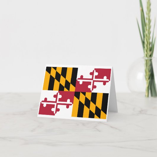 vlag van Maryland Kaart (Voorkant)