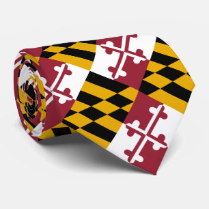 Vlag van Maryland Stropdas