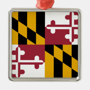 Vlag van Maryland (VS-staat) Metalen Ornament
