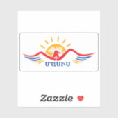 Vlag van Masis, Republiek Armenië Sticker (Vel)