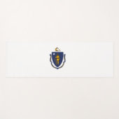 Vlag van Massachusetts (VS-staat) Yogamat (Voorkant (horizontaal))