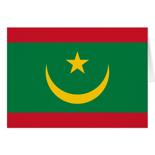 Vlag van Mauritanië (Voorkant Horizontaal)