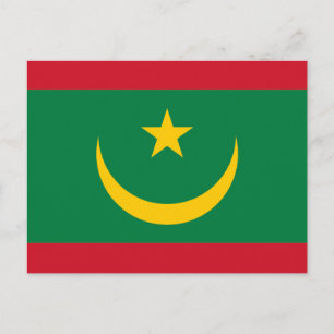 Vlag van Mauritanië Briefkaart
