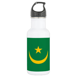 Vlag van Mauritanië oud Waterfles
