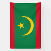 Vlag van Mauritanië Spandoek (Verticaal)