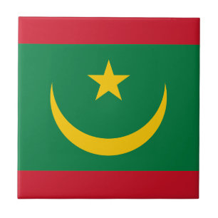 Vlag van Mauritanië Tegeltje
