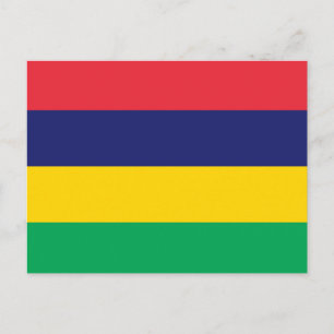Vlag van Mauritius Briefkaart