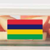 Vlag van Mauritius Labels (Aangebracht)