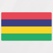 Vlag van Mauritius Labels (Design 1)