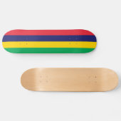 Vlag van Mauritius Skateboard (Horizontaal)