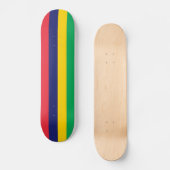 Vlag van Mauritius Skateboard (Voorkant)