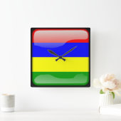 Vlag van Mauritius Vierkante Klok (Huis)