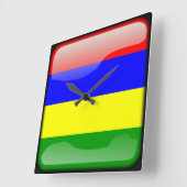 Vlag van Mauritius Vierkante Klok (Hoek)
