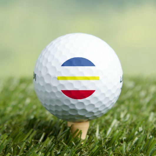 Vlag van Mecklenburg-Western Pommeren Golf Balls Golfballen (Insitu Shirt)