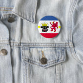 Vlag van Mecklenburg-Western Pommeren Pinback Butt Ronde Button 5,7 Cm (In situ)