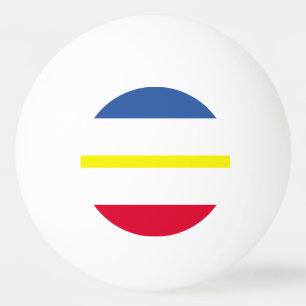 Vlag van Mecklenburg-Western Pommeren Ping Pong Ba Pingpongballen