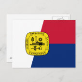Vlag van Memphis, Tennessee Briefkaart (Voorkant / Achterkant)