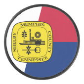 Vlag van Memphis, Tennessee Hockey Puck (Voorkant)