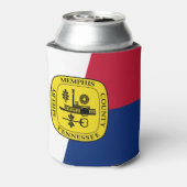 Vlag van Memphis, Tennessee Koelbox Blikjeskoeler (Blikje Achterkant)