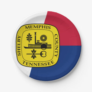 Vlag van Memphis, Tennessee Papieren Borden Bordje