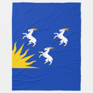 Vlag van Merionethshire Fleece Blanket Deken