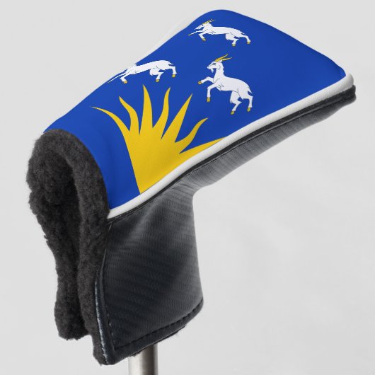 Vlag van Merionethshire Golfheadcover (3/4 voorkant)