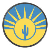 Vlag van Mesa, Arizona Hockey Puck (Voorkant)