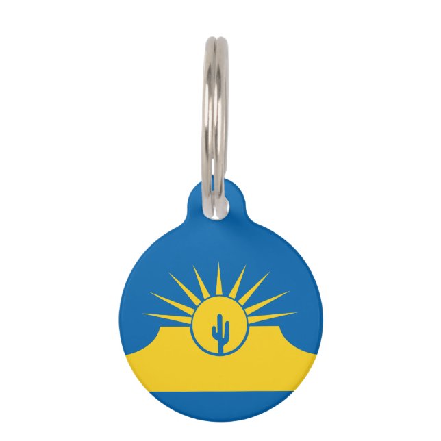 Vlag van Mesa, Arizona Huisdierpenning (Voorkant)