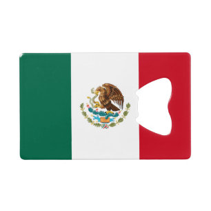 Vlag van Mexicaanse Kaart flessenopener Kredietkaart Flessenopener