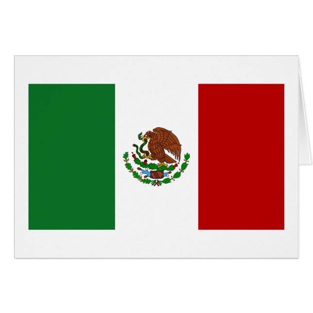 Vlag van Mexico (Voorkant Horizontaal)