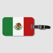 Vlag van Mexico Bagagelabel (Voorkant (horizontaal))