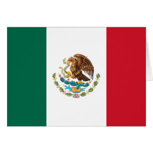 Vlag van Mexico Blank binnenin groet