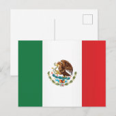 Vlag van Mexico Briefkaart (Voorkant / Achterkant)